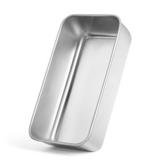 제빵용 레오니요 6팩 바나나 스틸 빵용 브라우니 9X5IN 스테인리스 미트로프 홈메이드, Silver, Medium, 4
