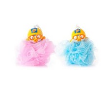 뽀로로 인형 샤워볼 블루 + 핑크, 혼합 색상, 4세트