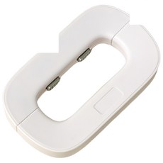 冰箱安全鎖 冰箱門鎖 雙按壓鎖 冰箱門鎖 櫃子鎖 冰箱門扣 櫥櫃扣 櫃子扣 安全扣 冰箱鎖 安全鎖【JJ0864】, 白色, 1個