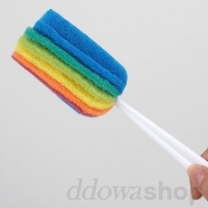 또또몰 무지개색 수세미솔 병솔 스폰지수세미 물통솔