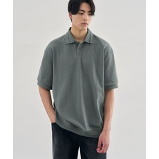 드로우핏 벌룬 피케 반팔 스웨트 셔츠 BLUE GREY 187588