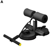 2개의 강력한 흡입 컵이있는 햄스트링 컬 스트랩 조정 가능한 발 홀더 Abs 마스터 보조 장치 휴대용 윗몸, 01 A