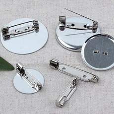 브로치핀 브로치 핀대 원형 일자핀 옷핀 14~35mm, 국산브로치 평판14mm, 1개