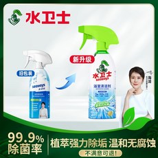 水衛仕浴室清潔劑，有效去除水垢、防霉、適用於玻璃、瓷磚、水龍頭, 1個, 浴室清潔劑500g*1瓶