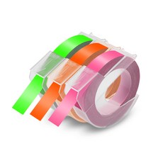 3D 엠보싱 타 Motex E101 라벨링 수동 라벨러 DIY 라벨 라벨러 플라스틱 라벨 스티커 리필, [05] 3PK Label 6