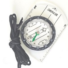 등산 트레킹 야외 활동 방향 찾기 휴대 간편 목걸이 착용 백패킹 방위 측정 나침반, 1개, 상세페이지 참조