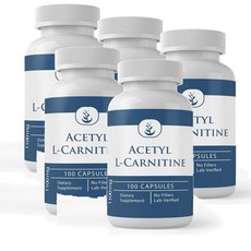 퓨어 아세틸 L-카르니틴 1100mg 캡슐 PURE ORIGINAL INGREDIENTS Acetyl L-Carnitine, 5개, 100정