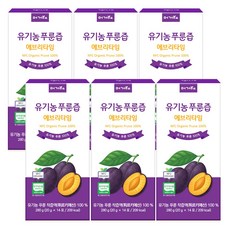 머거요 유기농 푸룬즙 에브리타임 NFC 착즙 푸룬주스, 6개, 280g