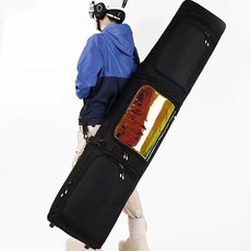 스키 스노우보드가방 바퀴 휠백 캐리어 보관 보드백, B.블랙은화려하고심플합니다, 블랙 컬러풀 심플 145x35cm