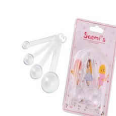 초살림 플라스틱 계량스푼 세트 요리계량스푼세트, 1세트