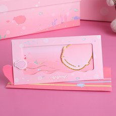 아이디어 생일 카드 어린이 귀요미 축복 카드 명절 선물 장식 메모 카드 만화 바다 봉투 카드, 분말 고래