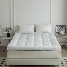 호텔 소프트 매트리스 접이식 침대 패드, 1cm, 스탠다드 화이트 B