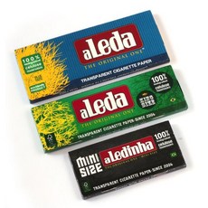 3개 소책자 - 브라질산 aLeda 3가지 다른 투명 셀룰로 3 booklets - aLeda 3 different clear Cellulose rolling paper from
