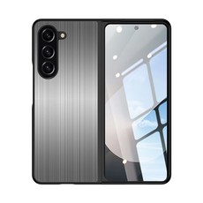 適用於三星適用於GalaxyZFOLD6五金拉絲手機殼fold6不鏽鋼摺疊保護套