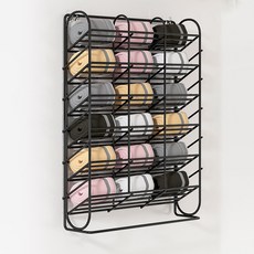 Threeofus Threeofus 無孔不干膠立式內衣襪子收納盒, 1個, 黑色