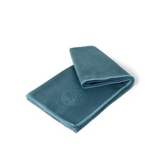 Manduka eQua 핸드 타월 - 40.6cm(16인치) | 빠른 수분 활성화 그립 건조 부드러운 극세사 세탁기 세탁 가능 40.6 x 61cm(16 24인치) 미드나잇, 세이지 솔리드