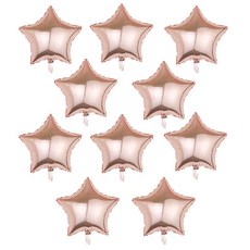 올리브파티 별 스타 은박풍선 18인치 45cm 파티용품 세트, 10매, 로즈골드