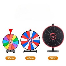 추첨용 회전판 지워지는 칠판형 스탠드 포함 18인치, 24인치  14색 그리드, 1개