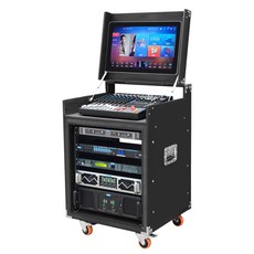음향 랙케이스 렉케이스 앰프거치 성능 8U+4U 화이트, 상세페이지 참고, 12U+4U 블랙 이중 강화 오픈