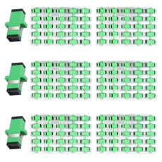 Fyboptwu - 50피스 SC 광섬유 커플러 싱글 모드 (SM) 심플렉스 어댑터 암 APC 네트워크 인터넷 커넥터, SC/APC, 150개