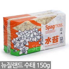 세인화분 뉴질랜드 칠레 수태 75g 150g - 천연수태 석부작 재료 풍란 토피어리 이끼 몬스테라 수태봉 고급 난 분재 화분 목부작 분경, 1개, 04_Sein_뉴질랜드 수태(150g)