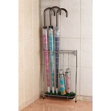 台灣製造 不鏽鋼雨傘架，304不鏽鋼傘架，設計款置物架收納架，最高抗鏽等級, 1個, 深咖啡色