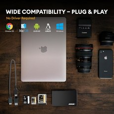 칩팬시 메모리 카드 MS USB 리더 컴퓨 10GBPS 읽기 동시 SD TF 올인원 멀티