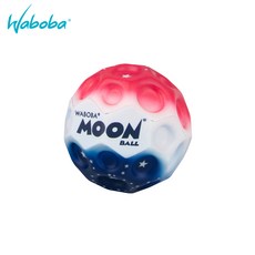 WABOBA Moon USA 月球彈力球 露營 戶外玩具, 紅白藍, 1個