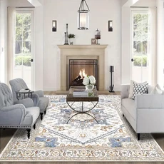 반려동물 친화적인 물세탁 가능한 거실 러그 미끄럼 방지 사계절 사용 가능