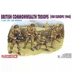 드래곤 조립 군인 키트 커먼웰스 부대 유럽 체중계, 1개, 기본
