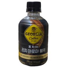 코카콜라 조지아 커피 리치 아로마 블랙, 270ml, 5개