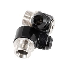 오토바이 및 자동차용 터보 브레이크 호스 피팅 6AN 스테인레스 어댑터 블랙 볼트 링