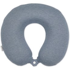 버키 저지 스트라이프 컴포트 여행용 액세서리 메모리 폼 넥 베개 네이비 원 사이즈, Gray Stripe, Blanket Scarf