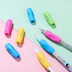 일상채움 컬러 연필 그립 홀더 핑크+블루+그린, 5세트