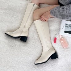 소보제화 SOVO 부츠통++SIZE 르아르 스퀘어 베이직 롱부츠 5cm 2659758