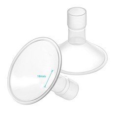 Belmikal Medela 유축기와 호환되는 16mm 쉴드 - 개인핏 프리스타일 하모니 맥시 플렉스 Lansinoh 펌프-SignaturePro SmartPump 수동, 19mm 플랜지