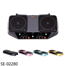 Maitee 雙爐電陶爐 SE-02280，觸控式操作，多段火力調節，安全可靠, LPG, SE-02280