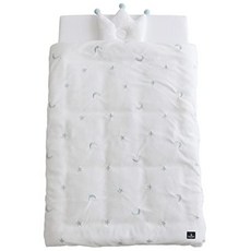 PUPPAPUPO 아기 이불 5종 세트 세탁 가능 면 100% 귀여운 일본 브랜드, 별 아쿠아