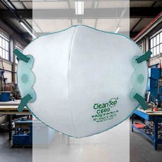 2급 방진마스크 C600 10EA 안면부여과식 안료 공사현장 분진 산업 염료 일회용