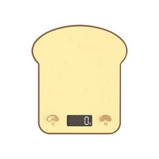식빵 모양 저울 토스트 디자인 귀여운 전자저울 주방 포인트 인테리어 베이킹, 1개, 2. 충전형