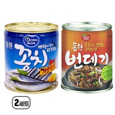 동원 꽁치 280g + 번데기 280g 세트, 4개