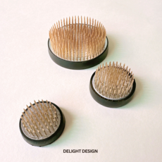 신주 원형침봉 수반 꽃화병 동양꽃꽂이 화훼장식기사 꽃꽃이 꽃자재 인테리어오브제 이케바나 센터피스 성전꽃꽂이, 1개, 단색