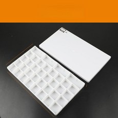 수채화 팔레트 12 24 36 48 고체물감 방탄 고무, 1개, 하드 박스 36칸, 기본 색상