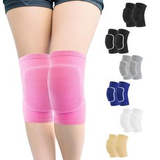 여자 남자 청소년 소녀 를 위한 HISFFOG 배구 무릎 보호대 농구 댄스 요가 러닝 테니스 사이클링 운동 클라이밍 레슬링, Small, 핑크, 1개