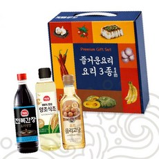 가정용 조미료 양념세트 간장식초올리고당 요리용 조리용 주방용품 식탁용 명절선물용, 1개, 500ml