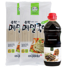 건면 모밀소바 15인분세트 (건메밀국수 800g 2개 + 모밀소스650g) 전문점맛, 1.65kg, 1세트