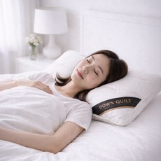 고중량 프리미엄 퀄팅 꿀잠배게, 1개, 화이트(WHITE)