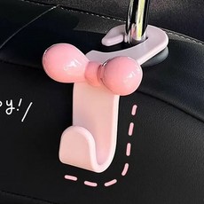 큐티 리본 카시트 후크 차량용 차량용 내장물 후크 후크 차량용 아이디어 뒷좌석 수납 후크, 색깔8, 하나