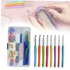 뜨개배우기 수예 코바늘세트 손뜨개질 DIY 도구(53P) 59000EA 1EA, 뜨개질바늘53P세트