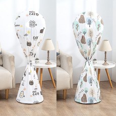 일상채움 스탠드 선풍기 보관 덮개 커버 60 x 140cm, 캣+나무
